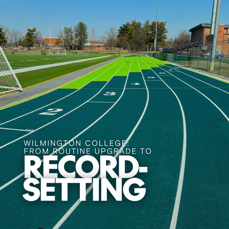Wilmington College green OSSTrax track